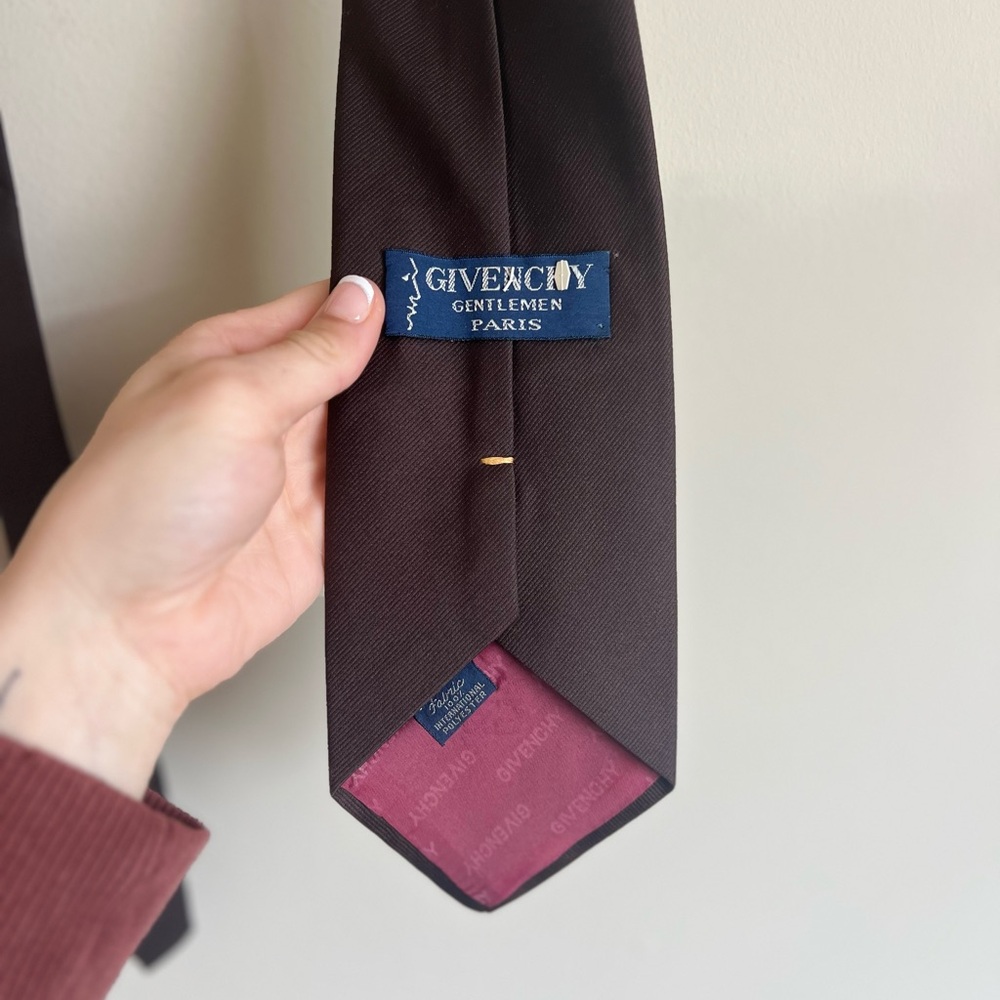 Givenchy Paris Brown Embroidered Gradient Gentlem… - image 3